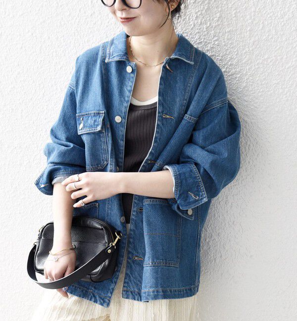 SHIPS any「SHIPS any:〈洗濯機可能〉ルーズ デニム カバーオール ジャケット［SHIPS any DENIM］」|デニムジャケット|
