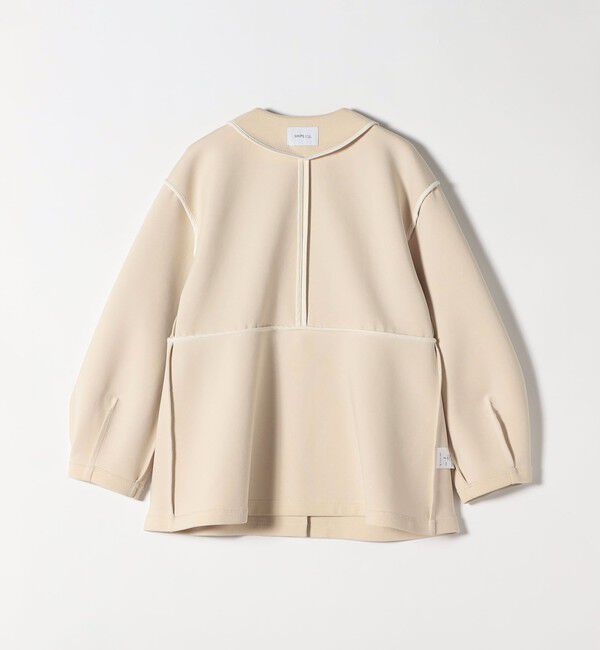 SHIPS any「SHIPS any:〈手洗い可能〉ダンボール ペプラム Vネック ジャケット」|ノーカラージャケット|