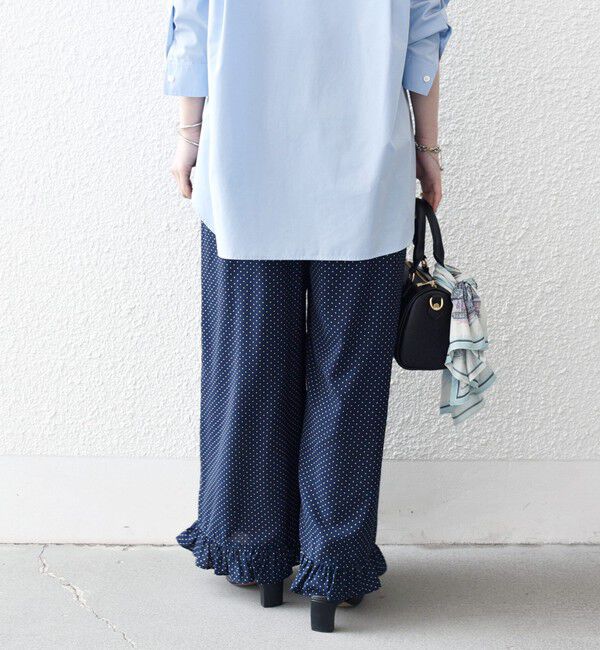 SHIPS any「SHIPS any:〈洗濯機可能〉ドット フリル ワイド イージー パンツ」|その他|
