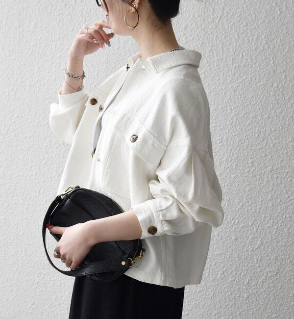 SHIPS any「《予約》SHIPS any:〈洗濯機可能〉カルゼ ショート ワーク ジャケット」|その他|