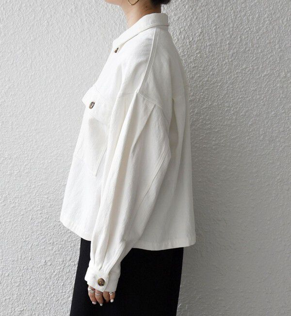 SHIPS any「《予約》SHIPS any:〈洗濯機可能〉カルゼ ショート ワーク ジャケット」|その他|