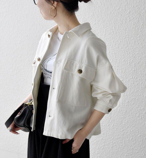 SHIPS any「《予約》SHIPS any:〈洗濯機可能〉カルゼ ショート ワーク ジャケット」|その他|