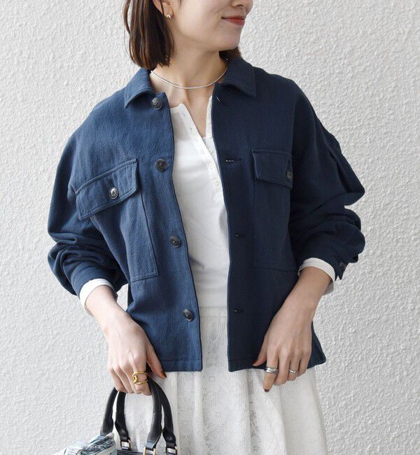 SHIPS any「《予約》SHIPS any:〈洗濯機可能〉カルゼ ショート ワーク ジャケット」|その他|