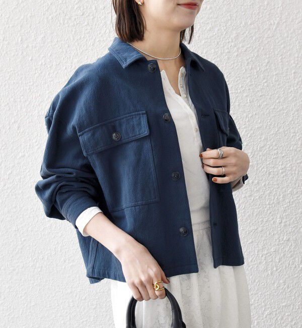 SHIPS any「《予約》SHIPS any:〈洗濯機可能〉カルゼ ショート ワーク ジャケット」|その他|