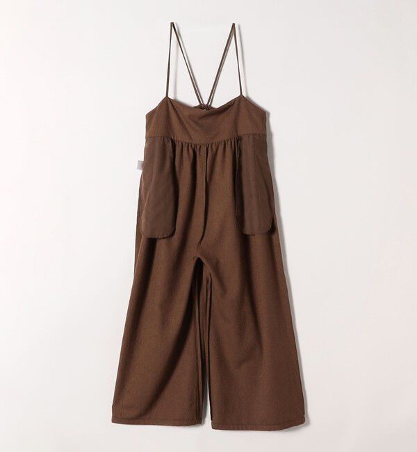 SHIPS any「SHIPS any:〈洗濯機可能〉ループヤーン イージー ギャザー サロペット」|オールインワン|