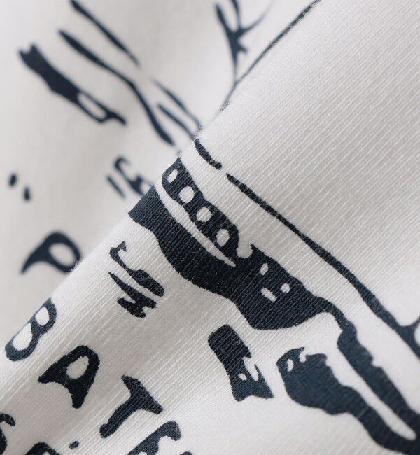 SHIPS any「《一部追加予約》【SHIPS any別注】PETIT BATEAU: ロゴ プリント コンパクト TEE 26SS」|Tシャツ・カットソー|