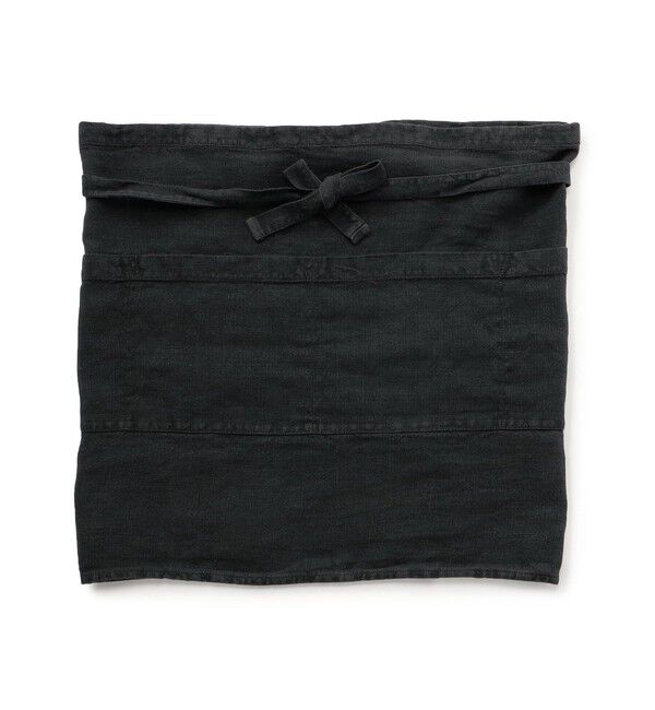 TOMORROWLAND HOME「ウォッシャブルリネンギャルソンエプロン」|食器・キッチングッズ|19 ブラック