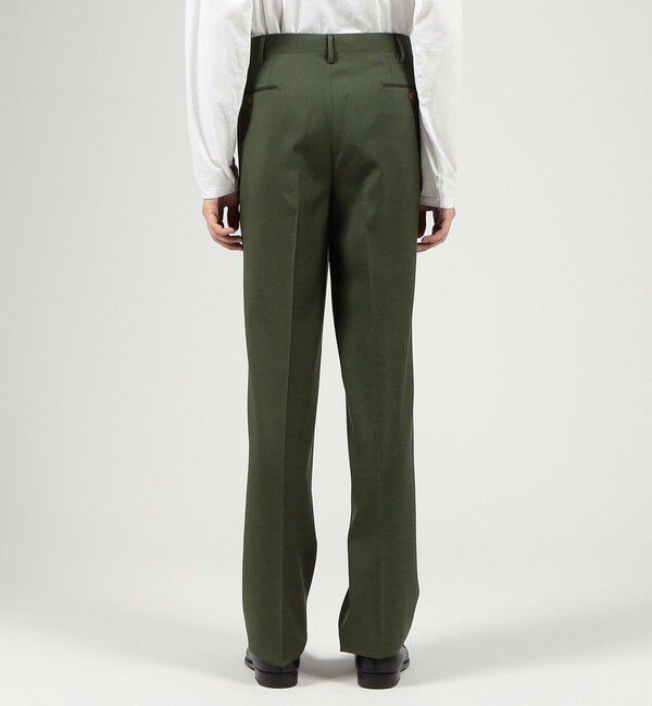 TOMORROWLAND MENS「ペーパーウール イン2プリーツストレートスラックス」|スラックス|