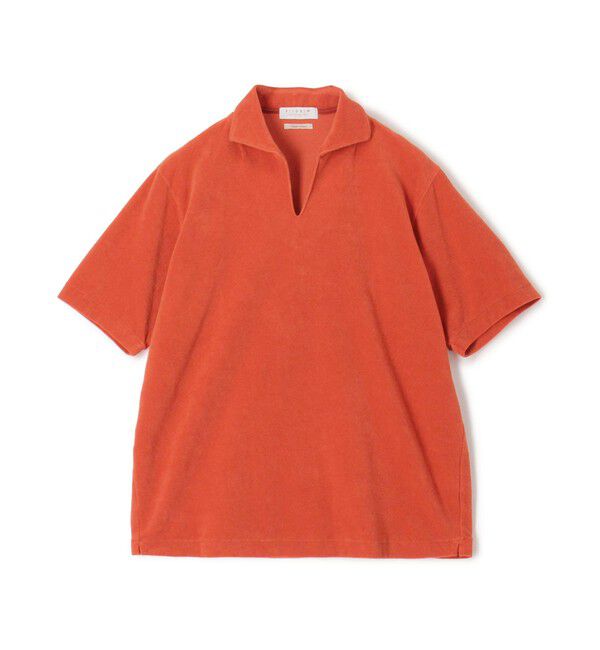 TOMORROWLAND MENS「スビンパイル スキッパーポロシャツ」|ポロシャツ|27 オレンジ