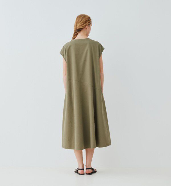 GALERIE VIE「ノンマーセライズドコットン フレンチスリーブワンピース」|ワンピース|