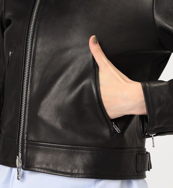 MACPHEE「ラムレザー ライダースジャケット」|ライダースジャケット|