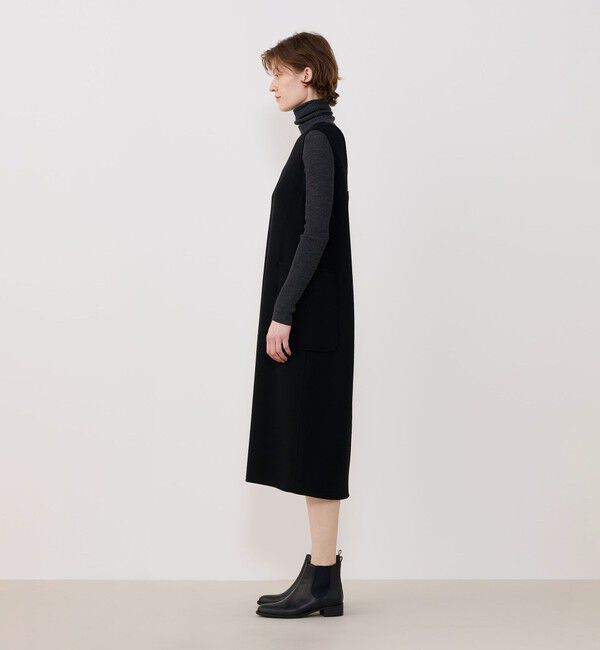 GALERIE VIE「ウールダブルクレープ バックボタンワンピース」|ワンピース|