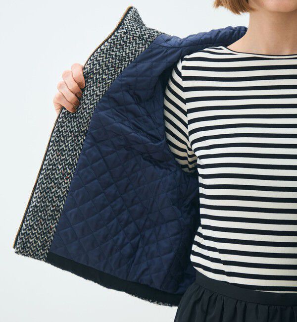 TOMORROWLAND collection「カラーネップホームスパン フーデットブルゾン」|ブルゾン・スタジャン|