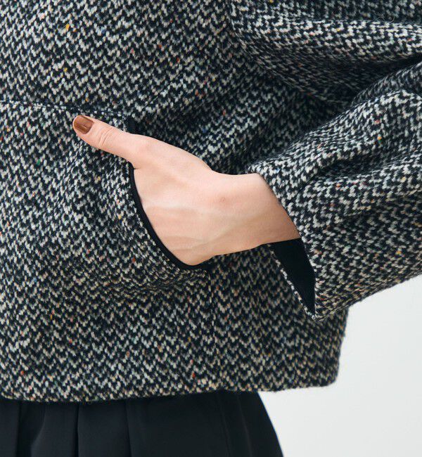 TOMORROWLAND collection「カラーネップホームスパン フーデットブルゾン」|ブルゾン・スタジャン|