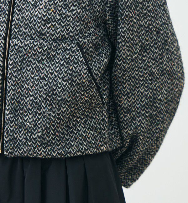 TOMORROWLAND collection「カラーネップホームスパン フーデットブルゾン」|ブルゾン・スタジャン|