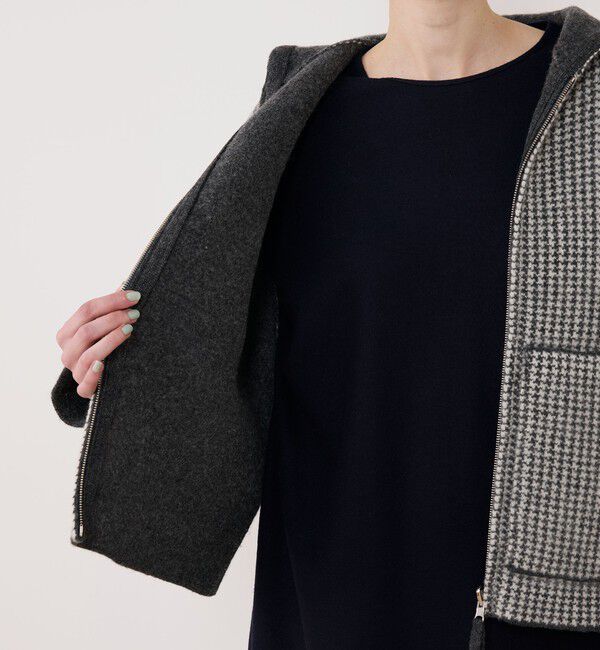 GALERIE VIE「オーストラリアンラムズウールダブルフェイス ジップアップブルゾン」|ブルゾン・スタジャン|