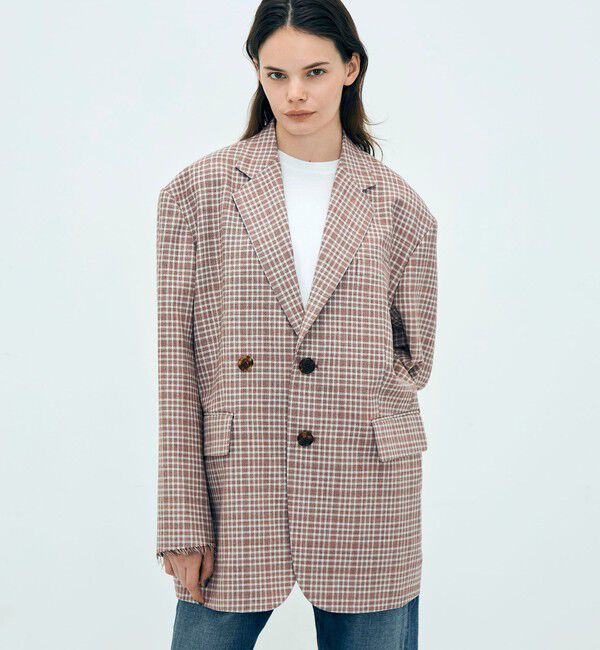 Edition「edition pourell ウールマルチチェック ジャケット」|テーラードジャケット|