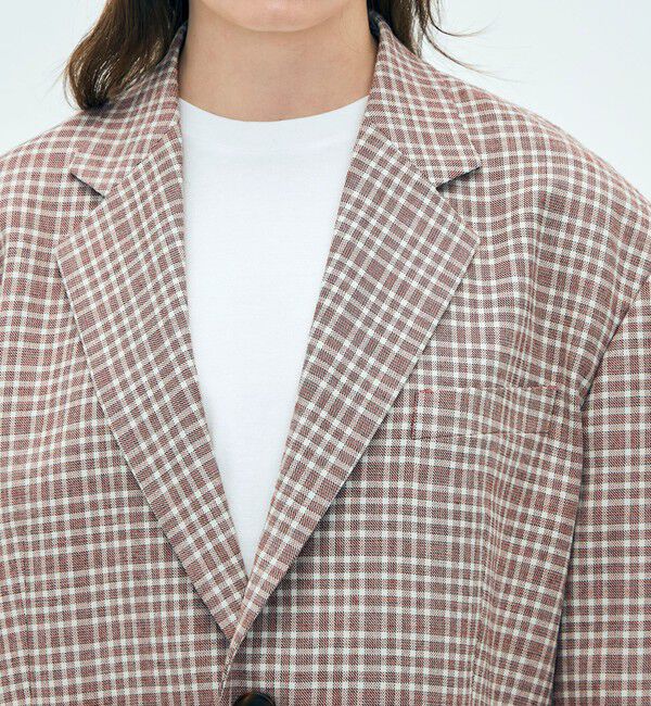 Edition「edition pourell ウールマルチチェック ジャケット」|テーラードジャケット|