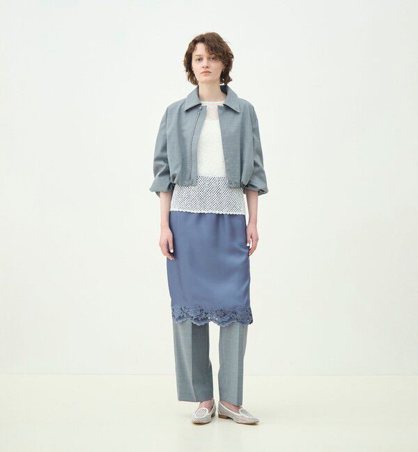 MACPHEE「ストレッチトロピカル ショートブルゾン」|ブルゾン・スタジャン|