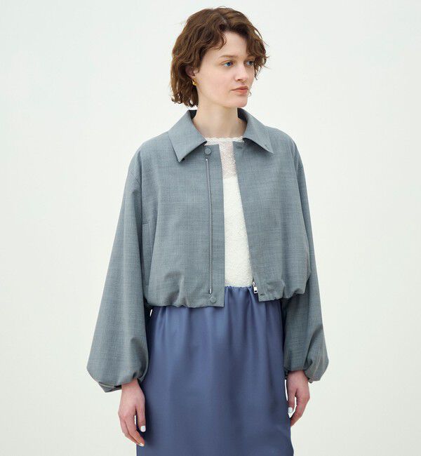 MACPHEE「ストレッチトロピカル ショートブルゾン」|ブルゾン・スタジャン|