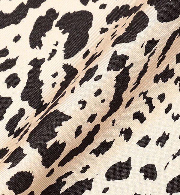 TOMORROWLAND GOODS「LE SCARF レオパード シルクスカーフ」|バンダナ・スカーフ|