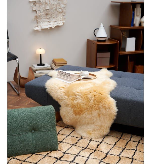journal standard Furniture「SHEEPSKIN　シープスキン ラグ　90&times;60cm」|その他|キャメル