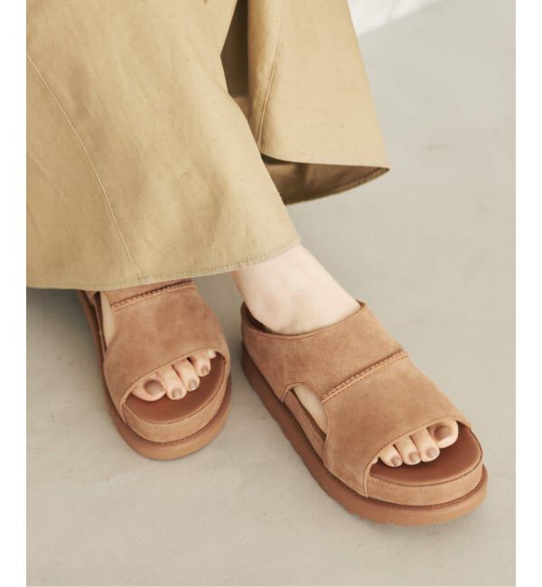 Plage「《予約》UGG / アグ W GOLDENSTAR CUTOUT SLIDE サンダル」|サンダル|キャメル A