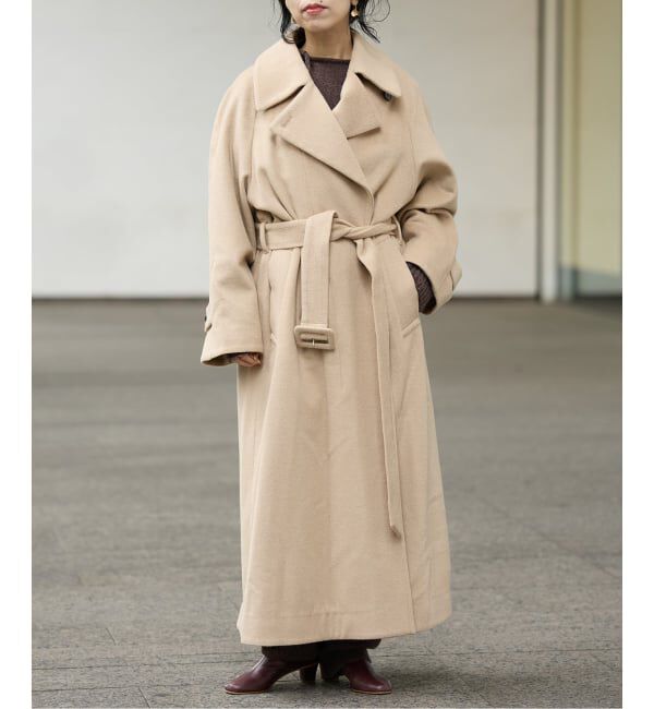 IENA LA BOUCLE「IENA LA BOUCLE キャメルシャギーコート」|その他|