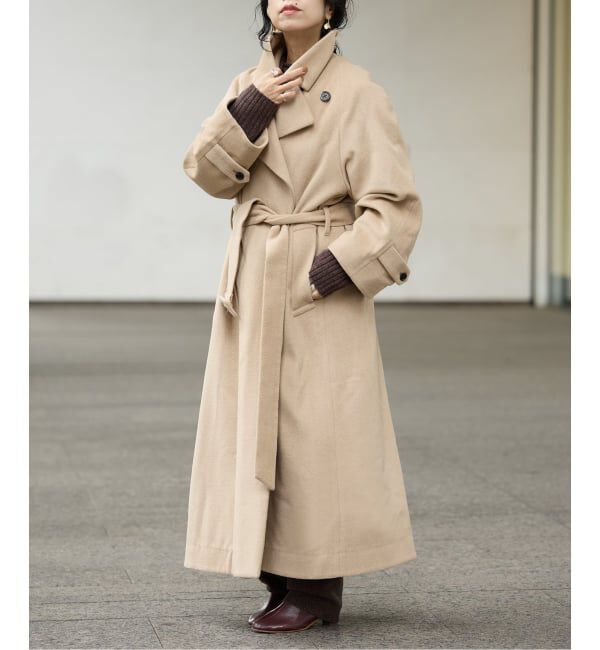 IENA LA BOUCLE「IENA LA BOUCLE キャメルシャギーコート」|その他|