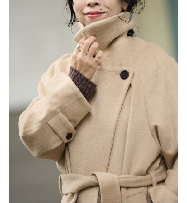 IENA LA BOUCLE「IENA LA BOUCLE キャメルシャギーコート」|その他|