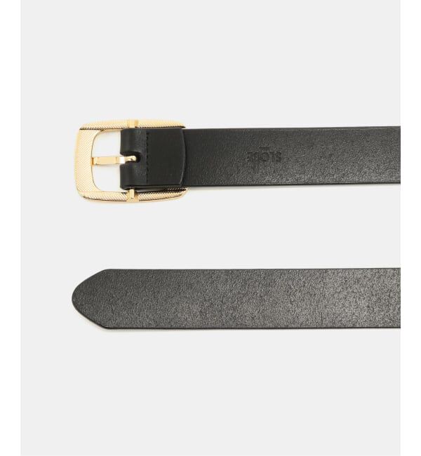 SLOBE IENA「《追加2》SLOBE スクエアメタルレザーベルト」|ベルト|