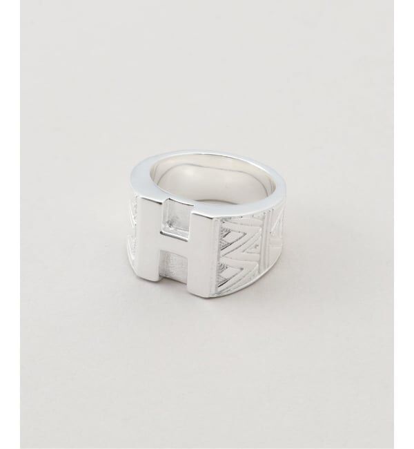 VERMEIL par iena「ADRAR アドラル 別注 イニシャルリング H」|リング|