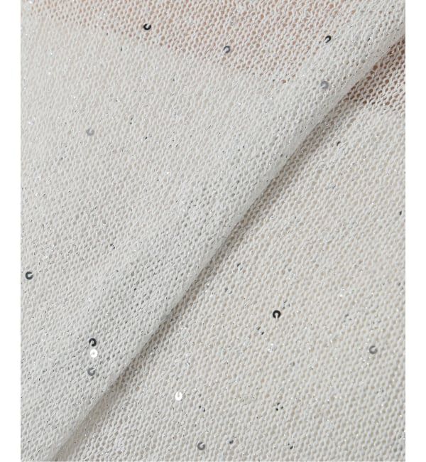 IENA「《予約》ウォッシャブル スパークルコットンプルオーバー」|ニット・セーター|