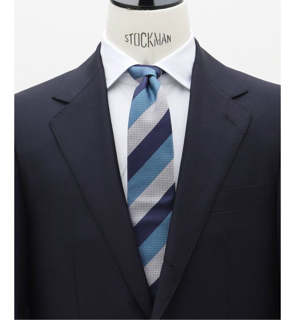 EDIFICE「AX バスケットマルチストライプ タイ」|ネクタイ・蝶ネクタイ|ブルー A