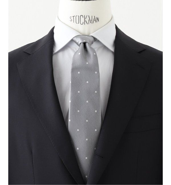 EDIFICE「AX*ミディアムドットタイ」|ネクタイ・蝶ネクタイ|シルバー