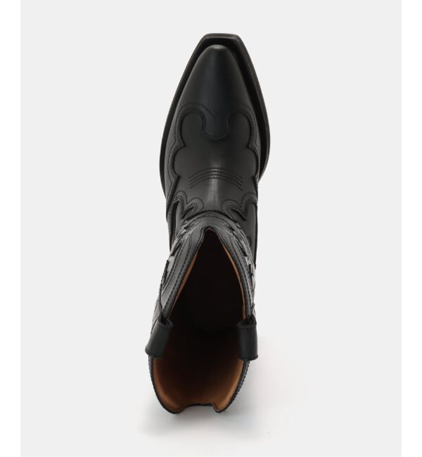 PULP「GANNI / ガニー Mid Shaft Embroidered Western Boot」|ロングブーツ|