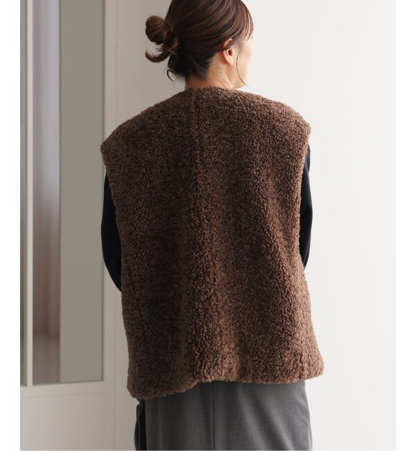 JOURNAL STANDARD「Sheep Like Fur クルーネックベスト」|ダウンベスト・ベスト|