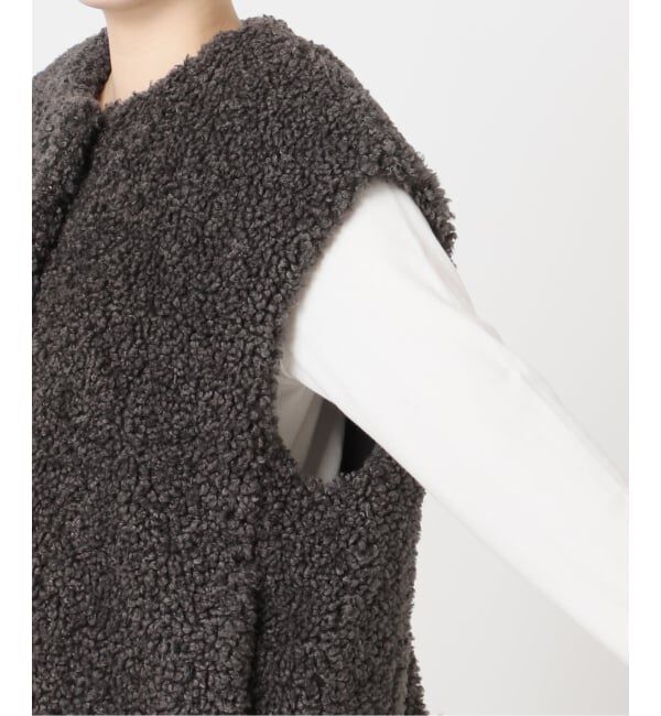 JOURNAL STANDARD「Sheep Like Fur クルーネックベスト」|ダウンベスト・ベスト|