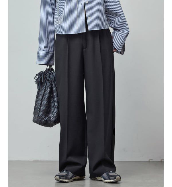 JOURNAL STANDARD「《追加2》ライクストレッチスラックス」|スラックス|ブラック