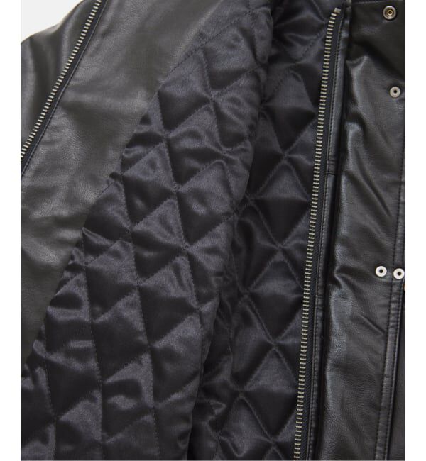 JOURNAL STANDARD「フェイクレザー ファイヤーマン フード ジャケット」|ライダースジャケット|