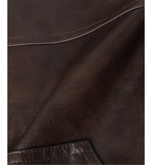 JOURNAL STANDARD「フェイクレザー ファイヤーマン フード ジャケット」|ライダースジャケット|