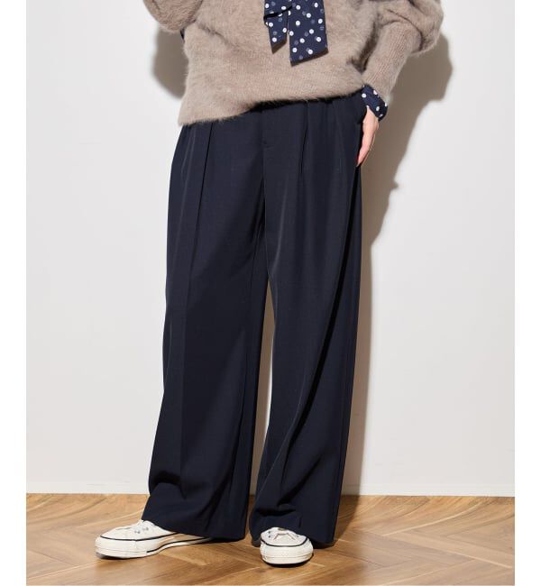 journal standard L'essage「ヴィスポリギャバ パンツ」|スラックス|ネイビー