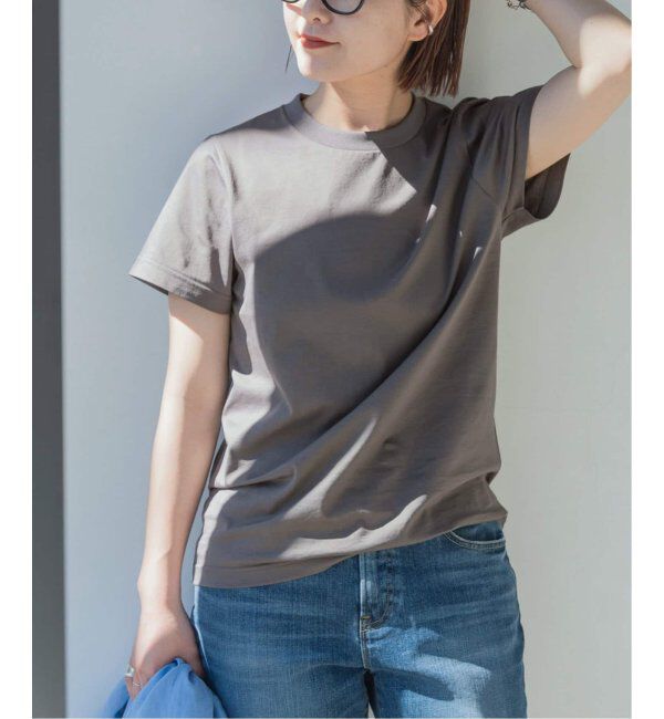 Spick and Span「≪追加≫ファインコットンTシャツ」|Tシャツ・カットソー|グレーA