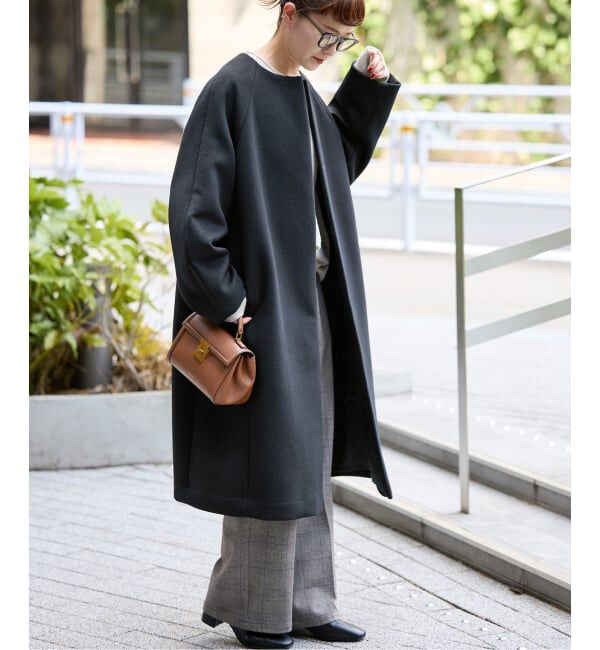 S160ビーバーノーカラーコート（Spick and Span）｜ルミネの