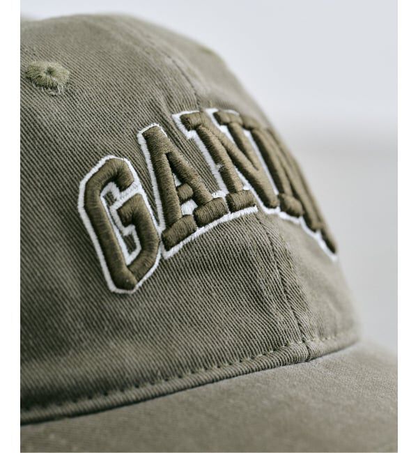 U by SPICK&SPAN「GANNI/ガニー Washed Cotton Canvas Cap Emb」|キャップ・キャスケット|