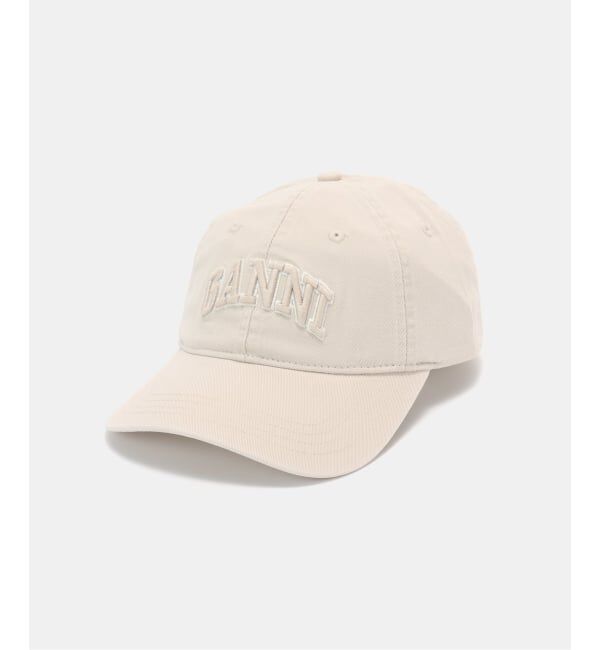 U by SPICK&SPAN「GANNI/ガニー Washed Cotton Canvas Cap Emb」|キャップ・キャスケット|