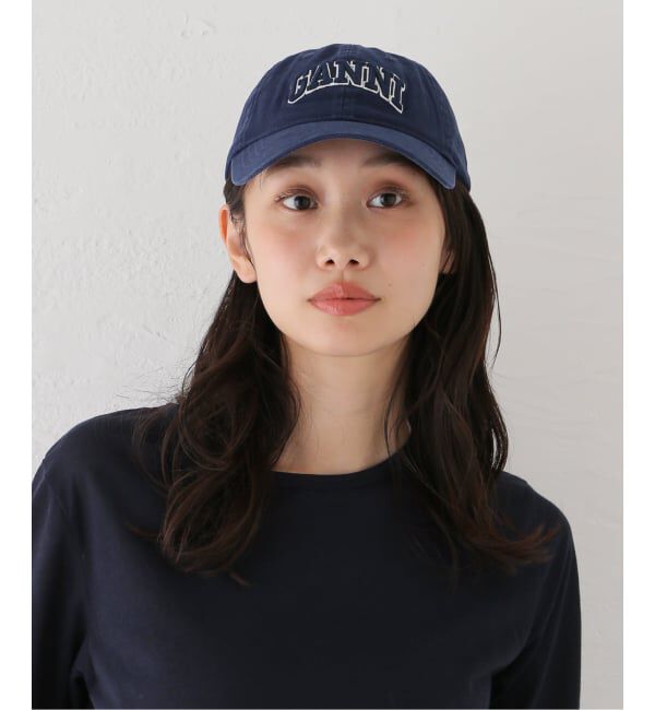 U by SPICK&SPAN「GANNI/ガニー Washed Cotton Canvas Cap Emb」|キャップ・キャスケット|