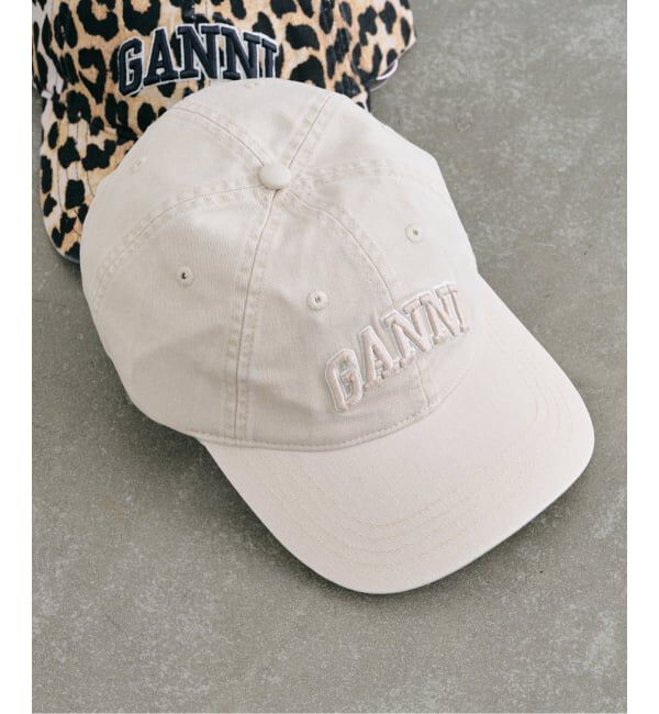 U by SPICK&SPAN「GANNI/ガニー Washed Cotton Canvas Cap Emb」|キャップ・キャスケット|ナチュラル
