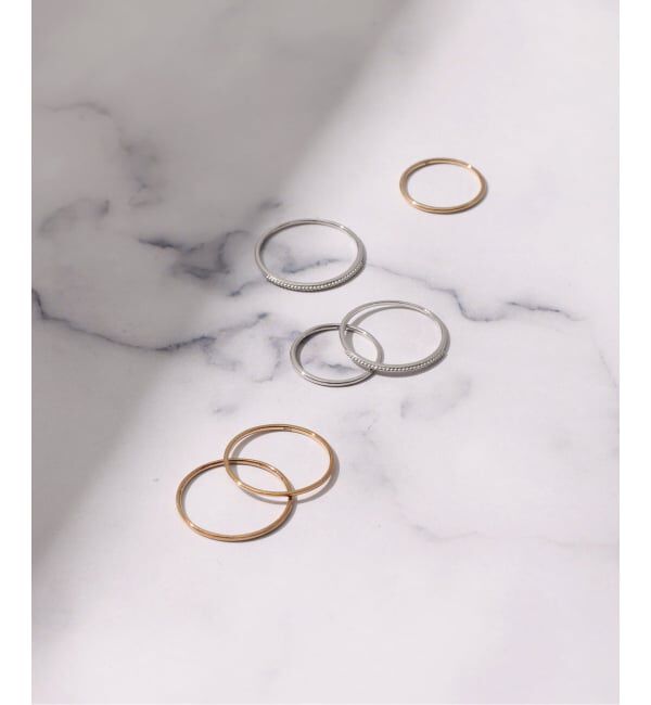 Lilas by Spick&Span「シンプルリングミル打ちK10」|リング|