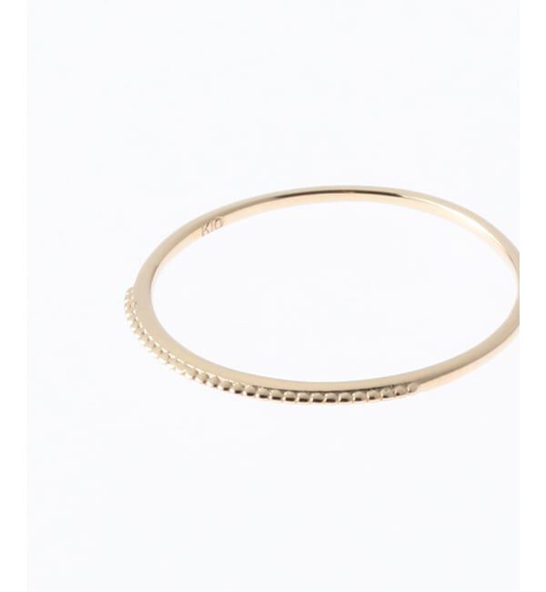 Lilas by Spick&Span「シンプルリングミル打ちK10」|リング|